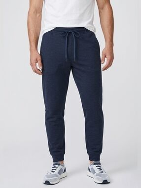 Lululemon City Sweat Jogger Heather Navy Men L Athletic Tapered Lounge